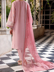 Light Pink Sheesha Silk Formal 3 Piece Stitched - AL-3PS-LS-505