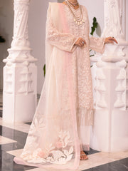 Light Pink Qureshian Fabric Formal 3 Piece Stitched - AL-3PS-LS-510