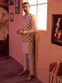 Dull Gold Blended Waistcoat - AL-WC-512