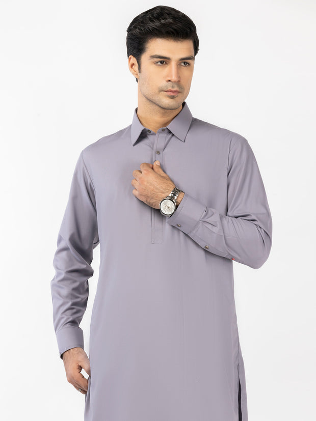 Light Purple Blended Kameez Shalwar - ALWA-KS-514