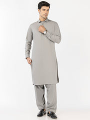 Grey Blended Kameez Shalwar - ALWA-KS-515