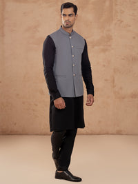 Grey Taflon Rayon Waistcoat - AL-WC-538B