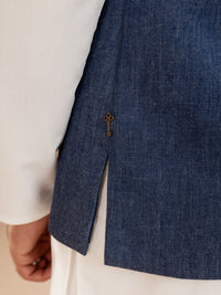 Blue Cotton Waistcoat - AL-WC-541