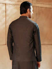 Charocal Grey Cotton Waistcoat - AL-WC-542 - Almirah Online