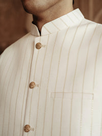 Cream Cotton Waistcoat - AL-WC-546A