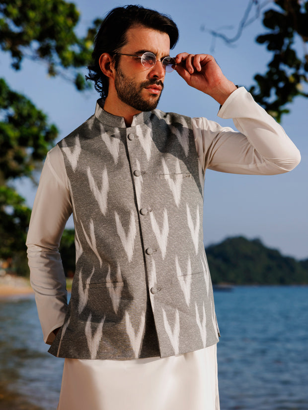 Multicolor Cotton Waistcoat - AL-WC-550C