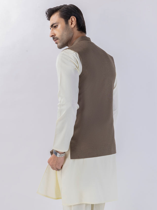 Brown Blended Waistcoat - AL-WC-558