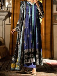 Purple Cotton Silk 3Pc Stitched - AWP-3PS-562