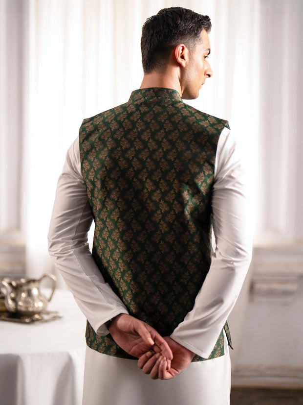 Green Blended Waistcoat - AL-WC-570A