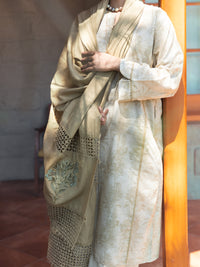 Beige Khaddar 3Pc Stitched - AWP-3PS-582