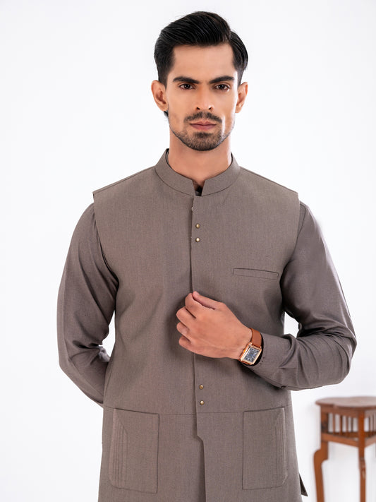 Sand Blended Waistcoat - AL-WC-591