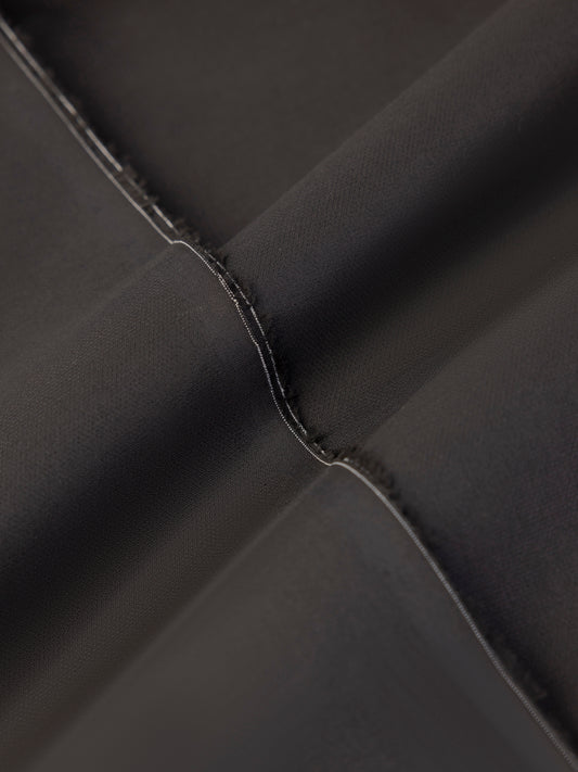 Black Cotton Unstitched Fabric - AL-UN-MRJ-6177