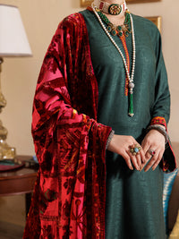 Green Acrylic 3Pc Unstitched - AWP-3PS-658