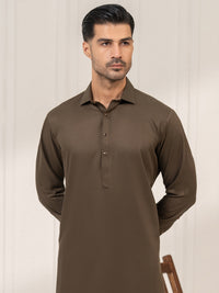 Olive Kameez Shalwar - ALWA-KS-663