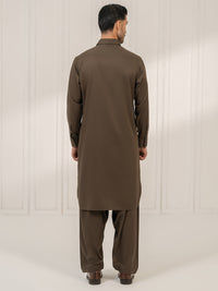 Olive Kameez Shalwar - ALWA-KS-663