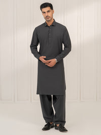 Grey Kameez Shalwar - ALWA-KS-664