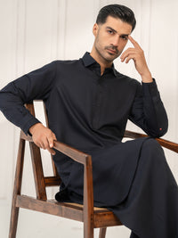 Midnight Blue Kameez Shalwar - ALWA-KS-666