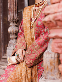 Maroon Maple Silk 3Pc Unstitched - AWP-3PS-669