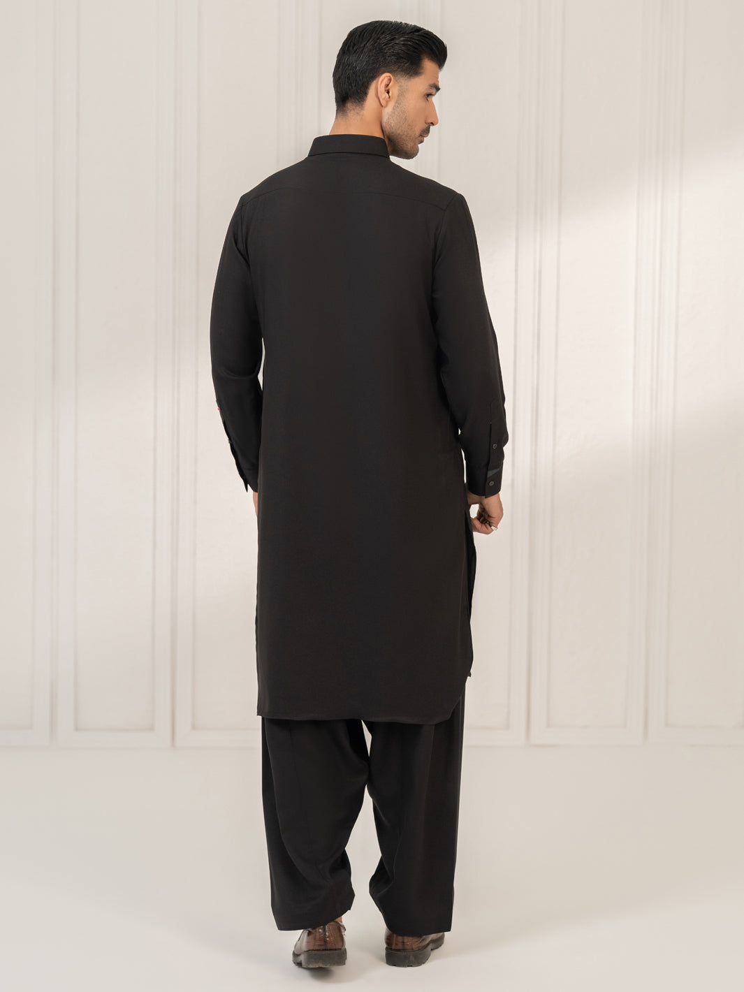 Black Kameez Shalwar - ALWA-KS-754