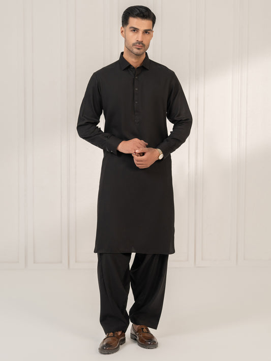 Black Kameez Shalwar - ALWA-KS-754