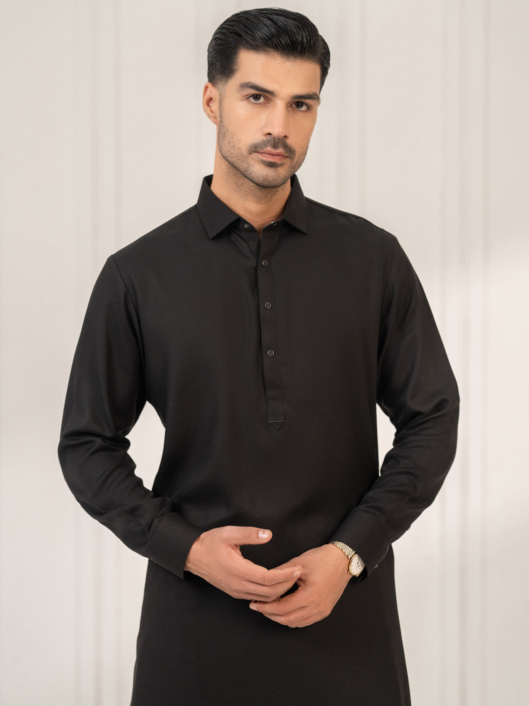 Black Kameez Shalwar - ALWA-KS-754