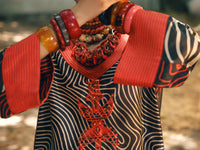 Black Raw Silk 2Pc Stitched - AWP-2PS-LKS-675