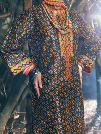 Brown Raw Silk 2Pc Stitched - AWP-2PS-LKS-677