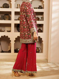 Fuchsia Cambric 2Pc Stitched - AWP-2PS-LKS-699