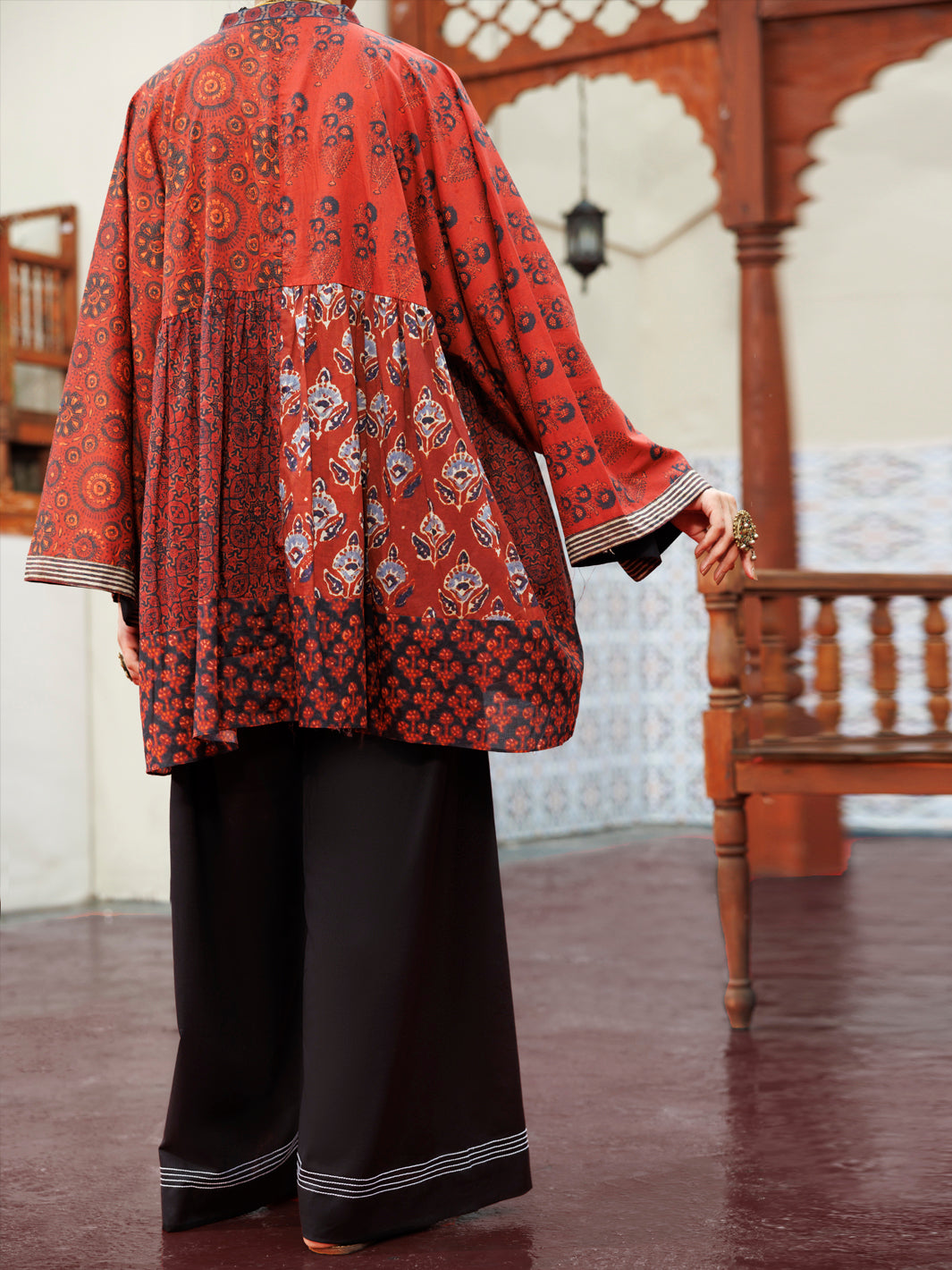 Maroon Cambric Kurti - AWP-LK-714