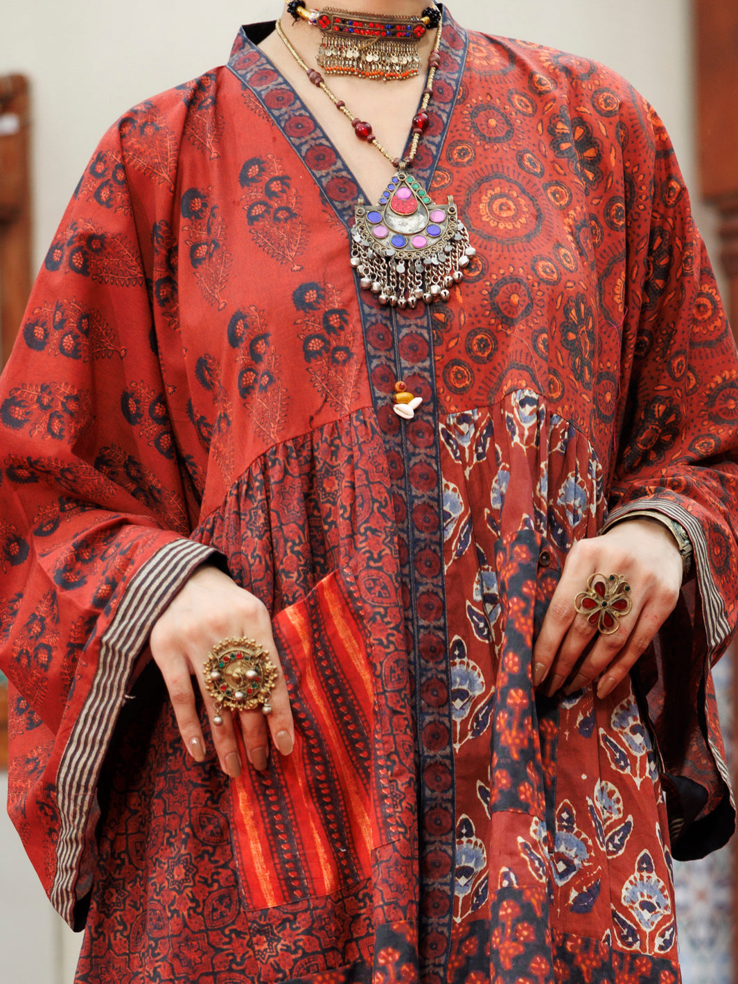 Maroon Cambric Kurti - AWP-LK-714