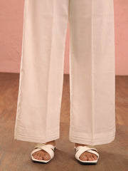 White Dyed Trousers - AL-T-719 - Almirah Online