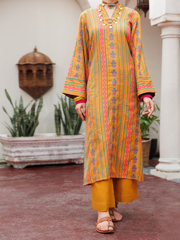 Mustard Yarn Dyed Tunic - AWP-LK-722