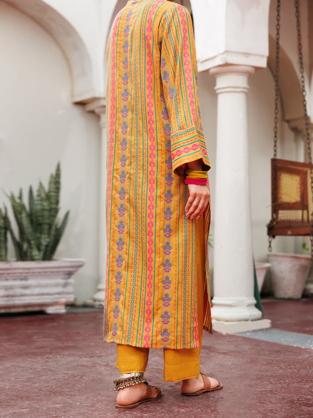 Mustard Yarn Dyed Tunic - AWP-LK-722