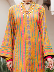 Mustard Yarn Dyed Tunic - AWP-LK-722