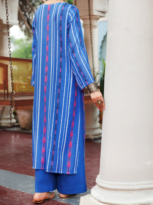 Blue Yarn Dyed Tunic - AWP-LK-723