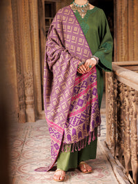Purple Yarn Dyed Shawl - AWP-ST-724