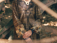 Black Raw Silk 2Pc Stitched - AWP-2PS-LKS-730