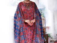 Maroon Cambric 3Pc Stitched - AWP-3PS-737A