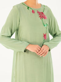 Light Green Thai Silk 2Pc Stitched - AWP-2PS-LKS-822