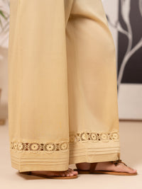 Beige Cotton Lawn Trouser - AL-T-843