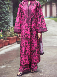 Fuchsia Cambric 3Pc Unstitched - AWP-3PS-875