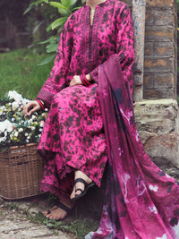 Fuchsia Cambric 3Pc Unstitched - AWP-3PS-875