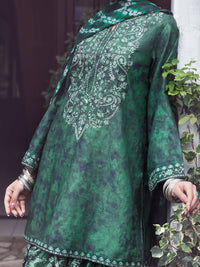 Green Cambric 3Pc Stitched - AWP-3PS-887