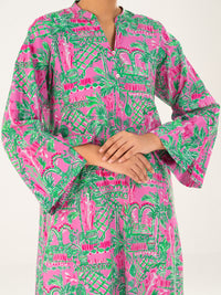 Green Cambric Kurti - AWP-LK-907