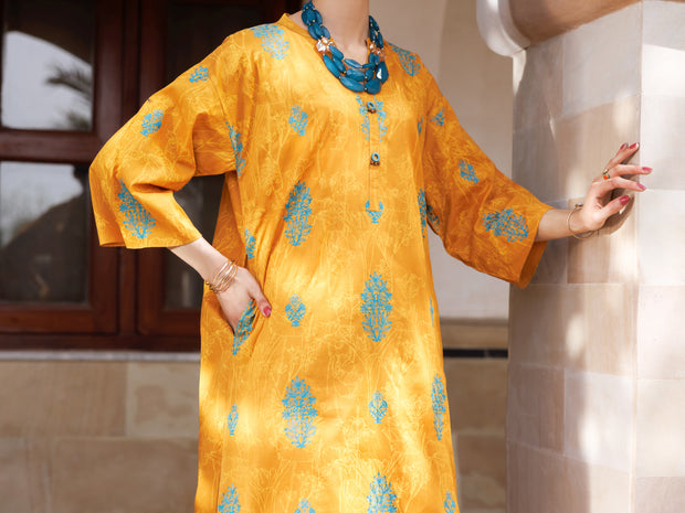 Mustard Lawn Tunic - AL-LK-966