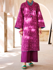 Purple Cambric Tunic - AL-LK-967 - Almirah Online