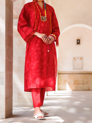 Red Lawn Tunic - AL-LK-970 - Almirah Online