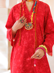 Red Lawn Tunic - AL-LK-970 - Almirah Online