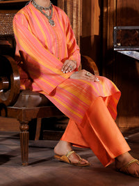 Peach Yarn Dyed 2Pc Stitched - AL-2PS-LKS-978