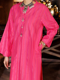 Pink Yarn Dyed 2Pc Stitched - AL-2PS-LKS-979